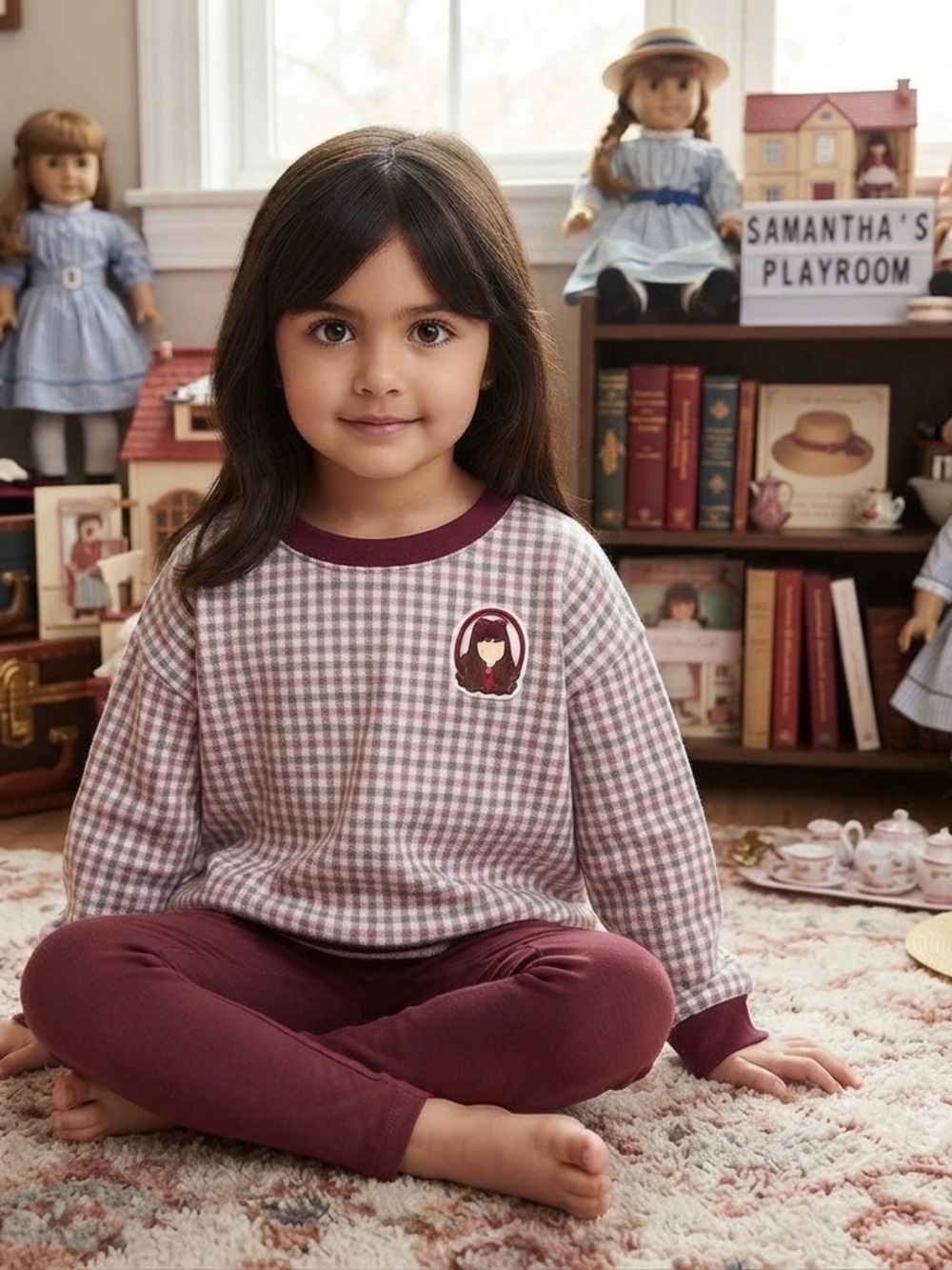 AMERICAN DOLL 🎡 posh peanut 5T/6T Samantha sweatshirt NWT! LIMITED EDITIO